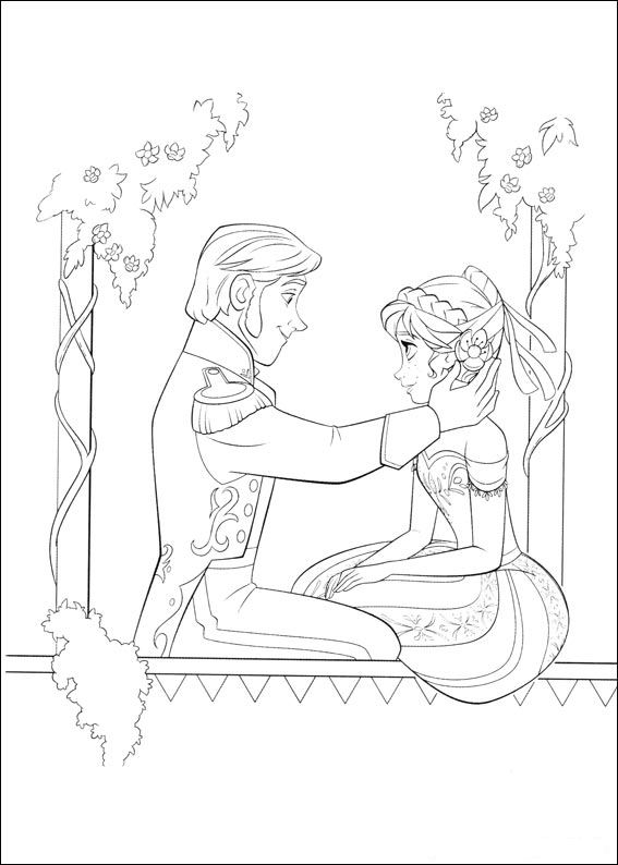 Plansa de colorat cu Frozen 24 17